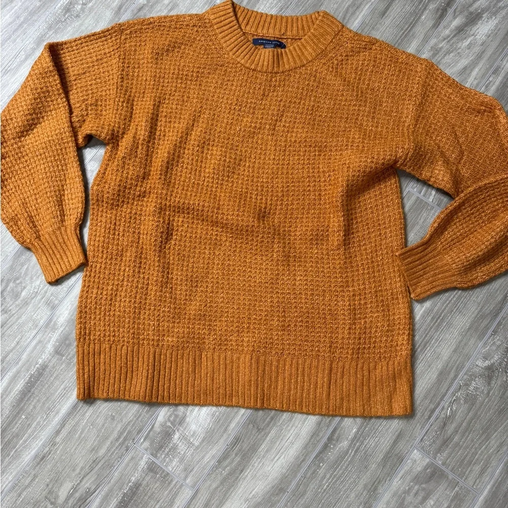 American eagle waffle soft crewneck sweater - Picture 3 of 4